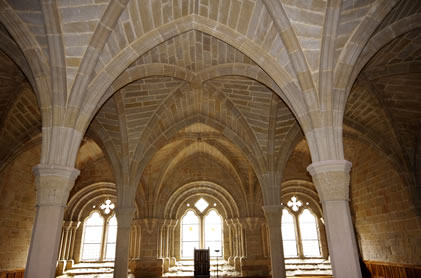 Bóveda de la sala capitular de Poblet